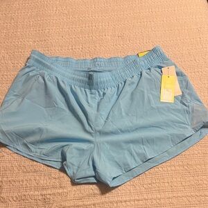All in Motion Women's Mid Rise Running Shorts Blue Size XL